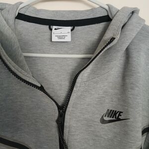 Nike Tech Gray Zip-Up Hoodie